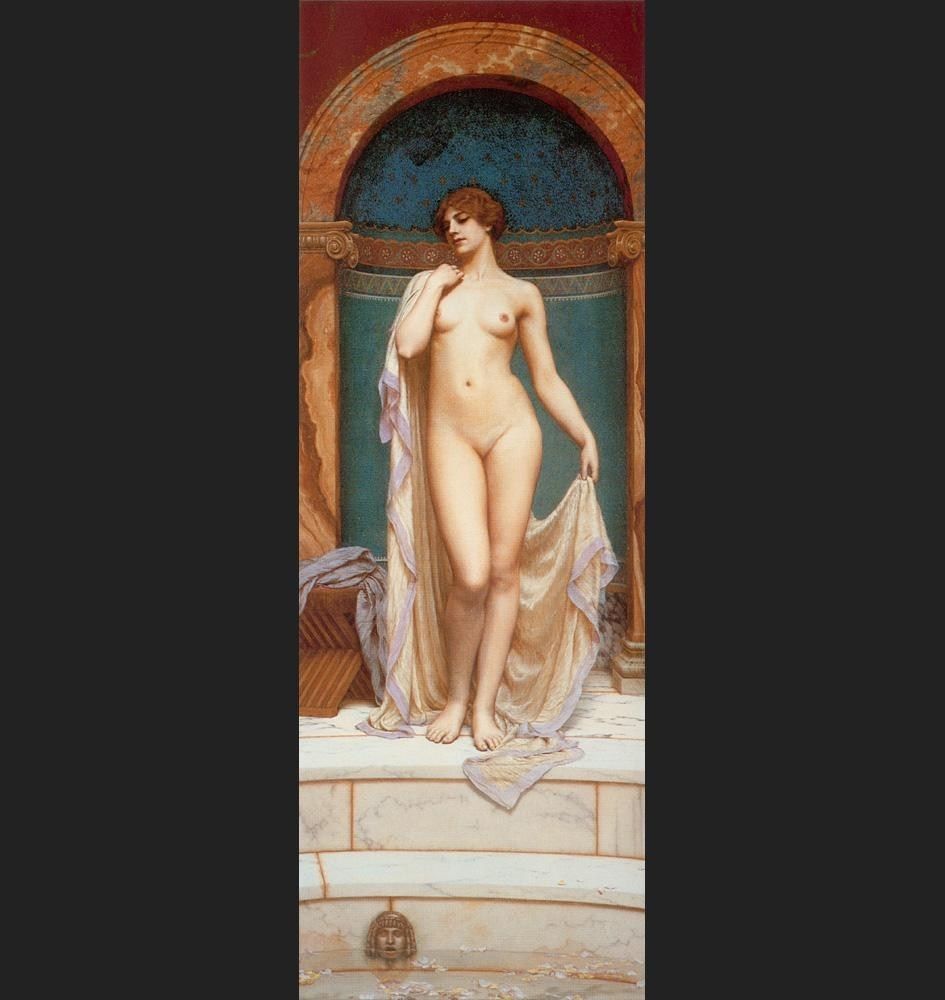John William Godward Venus at the Bath